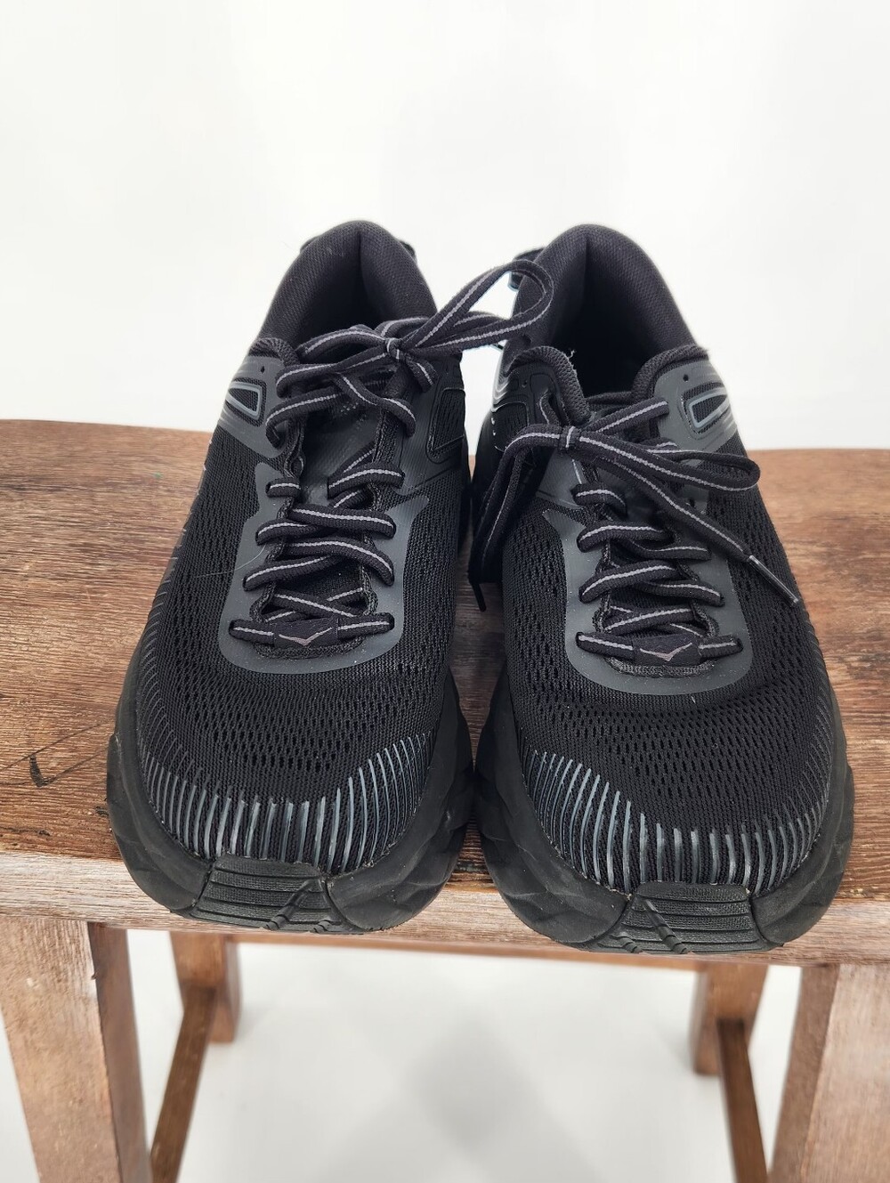 Hoka One‎ One Bondi 7 Black Sz8 Women'sAthleisure, gym,hiking, running. - Picture 4 of 9